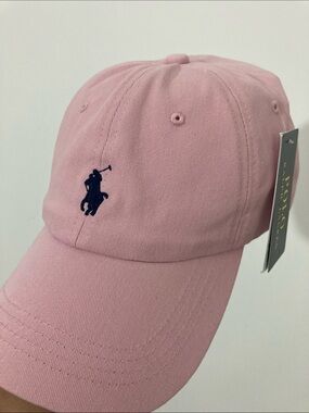 Polo Ralph Lauren Pink Embroidered Pony Baseball Cap